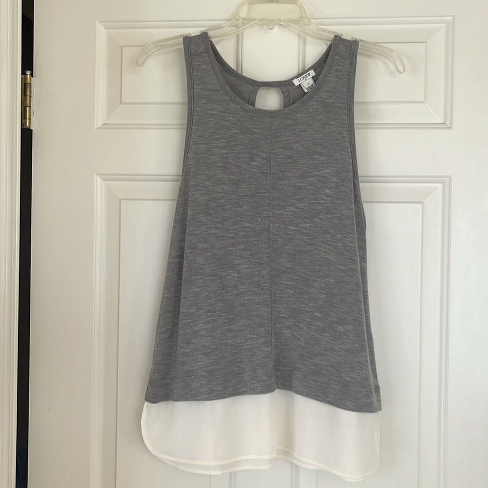 J. Crew Women's Sleeveless Drapey Scoop Neck Tank Top Sz Small - Picture 2 of 7